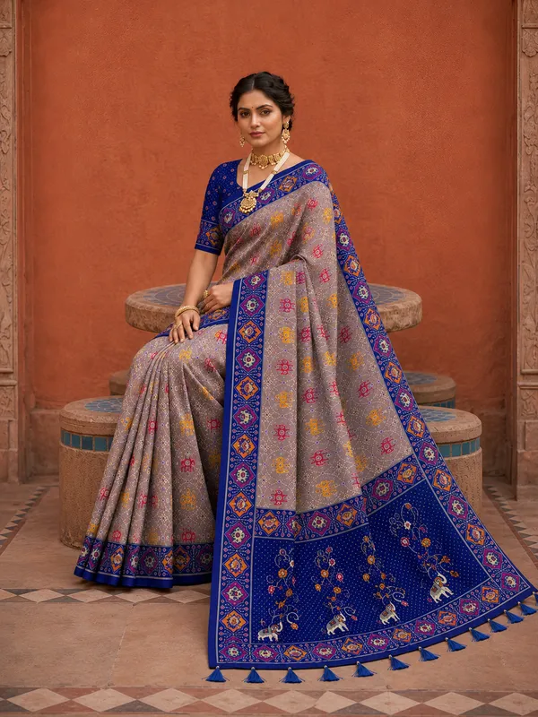 Violet_Ajrakh_Printed_Designer_Patola_Saree_with_Contrast_Border_&_Tassel_Pallu