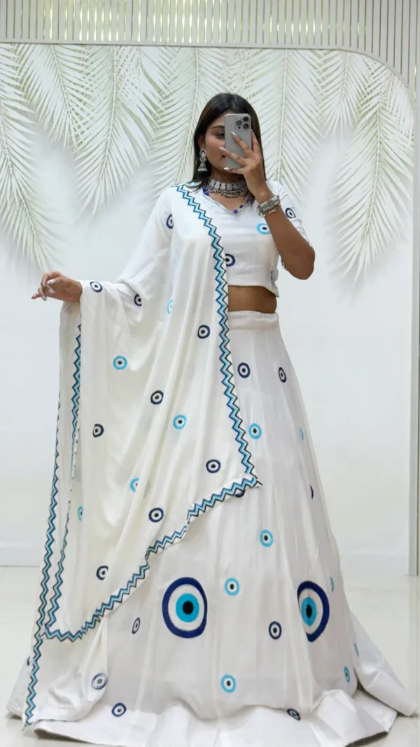 White_Evil_Eye_Printed_Lehenga_Choli_with_Embroidered_Dupatta