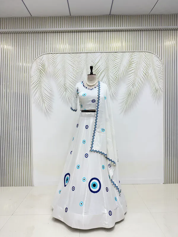 White_Evil_Eye_Printed_Lehenga_Choli_with_Embroidered_Dupatta
