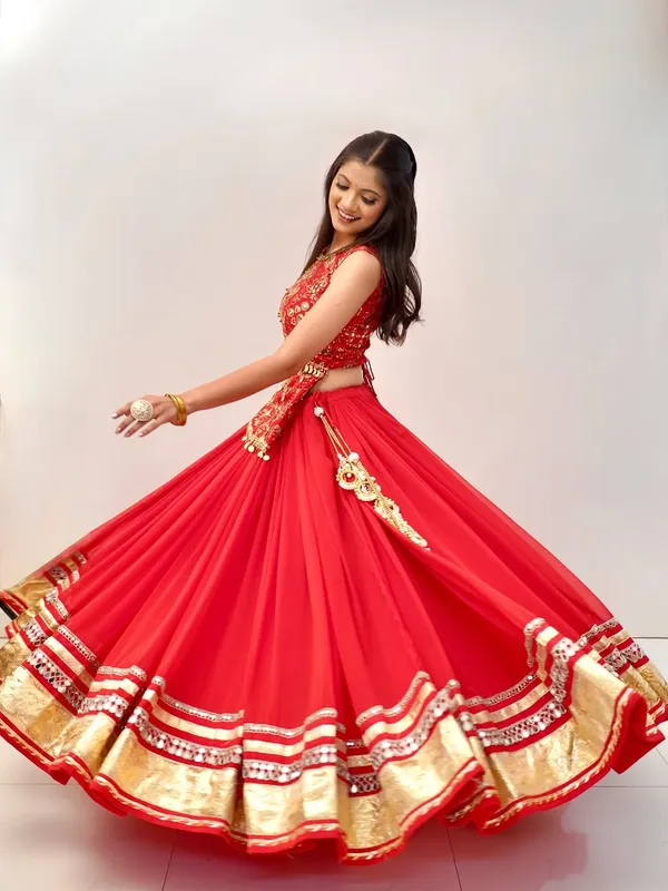 Women's_Red_Embroidered_Festive_Anarkali_Gown_with_Gold_Border_&_Coin_Detailing