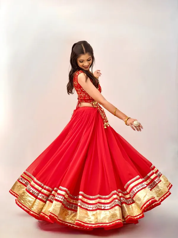 Women's_Red_Embroidered_Festive_Anarkali_Gown_with_Gold_Border_&_Coin_Detailing