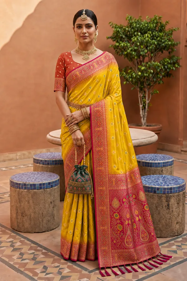 Yellow_Designer_Banarasi_Saree_with_Intricate_Traditional_Border