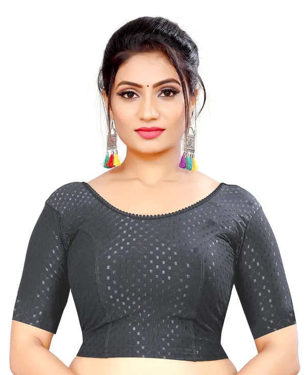 Grey_Cotton_Printed_Deep_Back_Round_Neck_Saree_Blouse_For_Women
