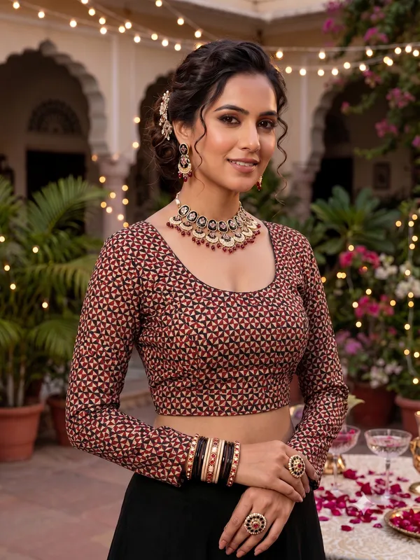 Kalamkari_Printed_Cotton_Blouse_-_Stay_on_Trend_with_100%_Cotton