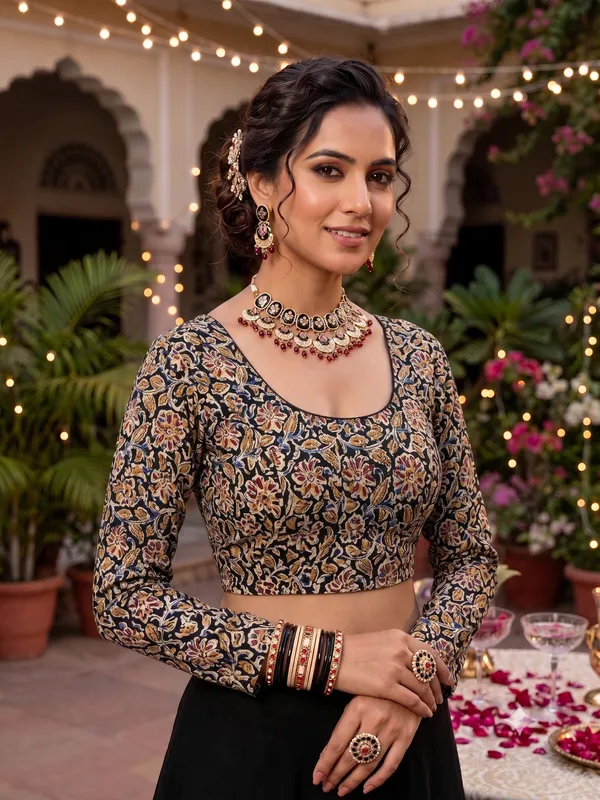 Kalamkari_Printed_Cotton_Blouse_-_Stay_on_Trend_with_100%_Cotton