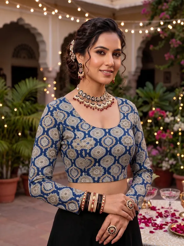 Kalamkari_Printed_Cotton_Blouse_-_Stay_on_Trend_with_100%_Cotton