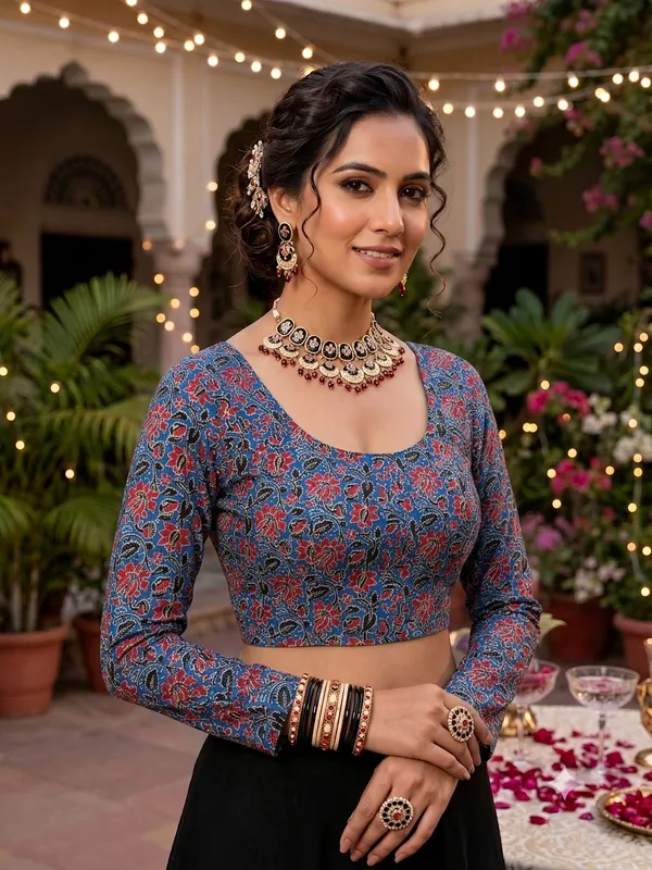 Kalamkari_Printed_Cotton_Blouse_-_Stay_on_Trend_with_100%_Cotton