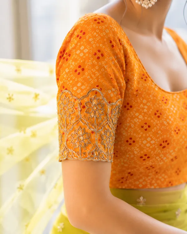 Premium_Gotta_Embroidered_Work_on_gold_foil_printed_Readymade_Blouse