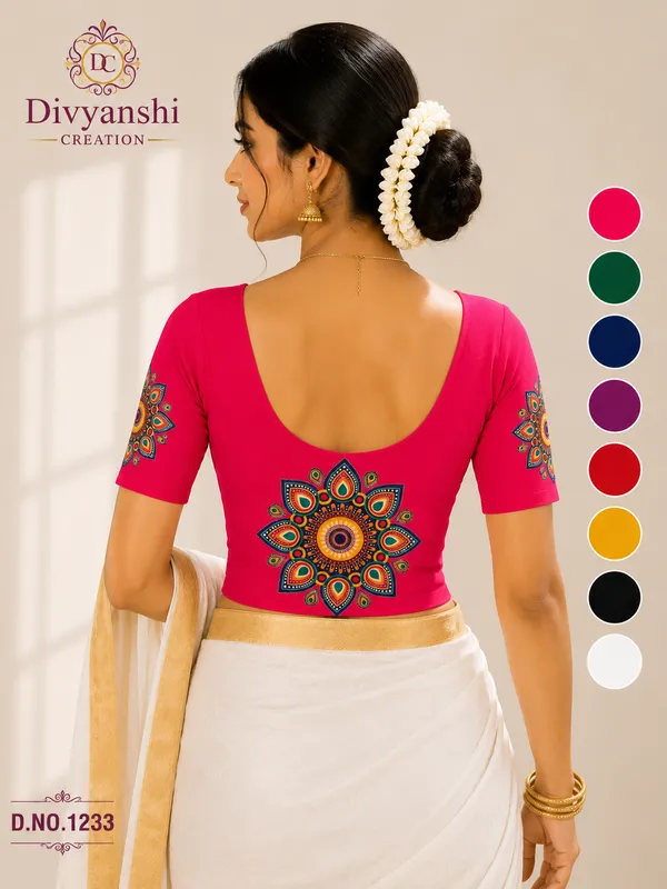 Red_Traditional_DTF_Printed_Cotton_Stretchable_Blouse_for_Women