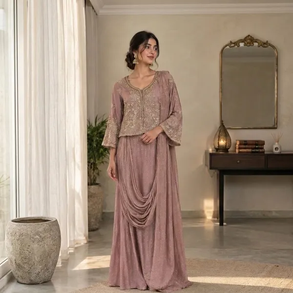 Long,_relaxed-fit_kurta_with_a_rounded/split_neckline