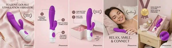 Pleasurehubs_Purple_Silicone_Dual_Stimulation_Rechargeable_Massager