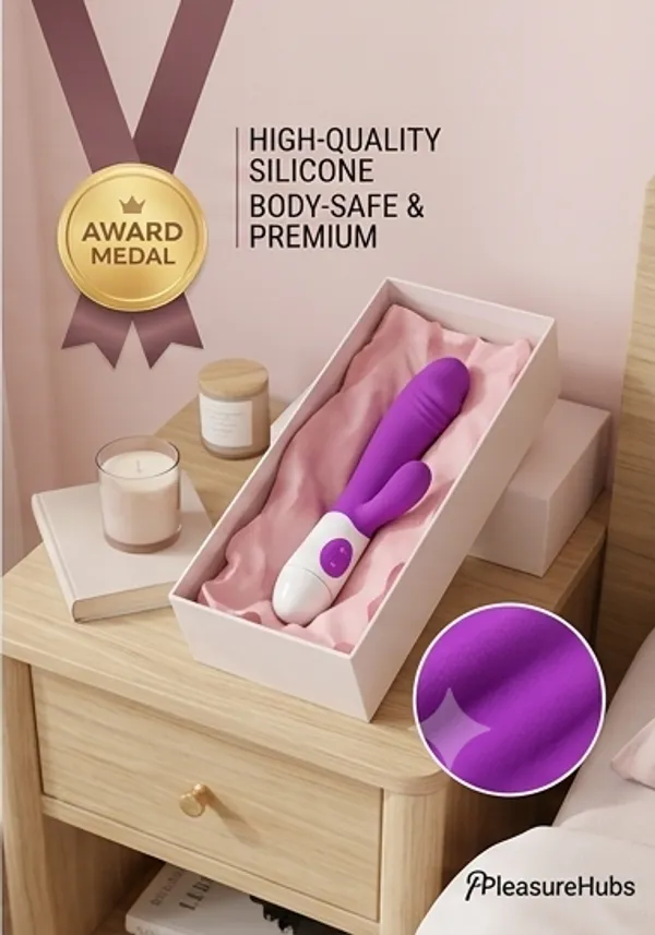 Pleasurehubs_Purple_Silicone_Dual_Stimulation_Rechargeable_Massager