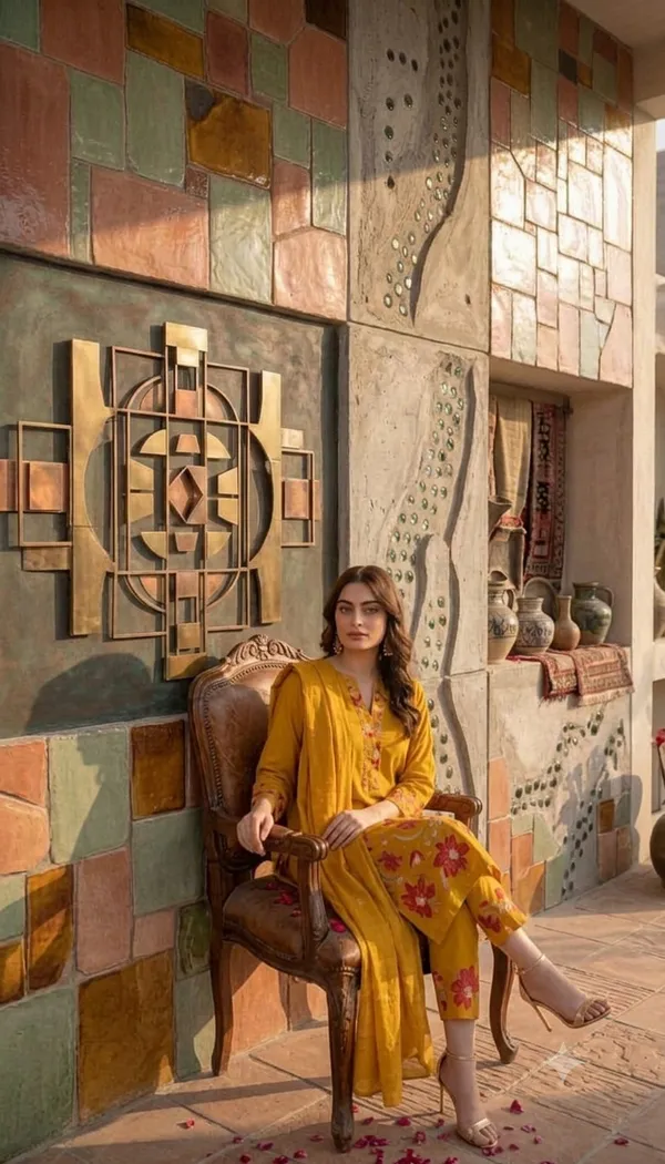 Yellow_Cotton_Rayon_Floral_Embroidered_Straight_Kurta_Set_For_Women