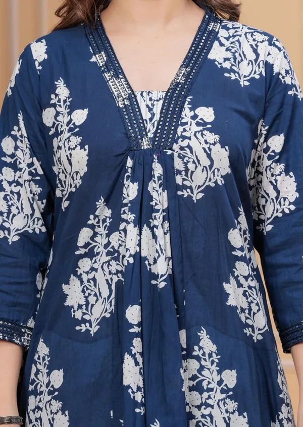 Royal_Blue_Cotton_Rayon_Printed_Anarkali_Kurta_With_Palazzo_And_Dupatta_For_Women