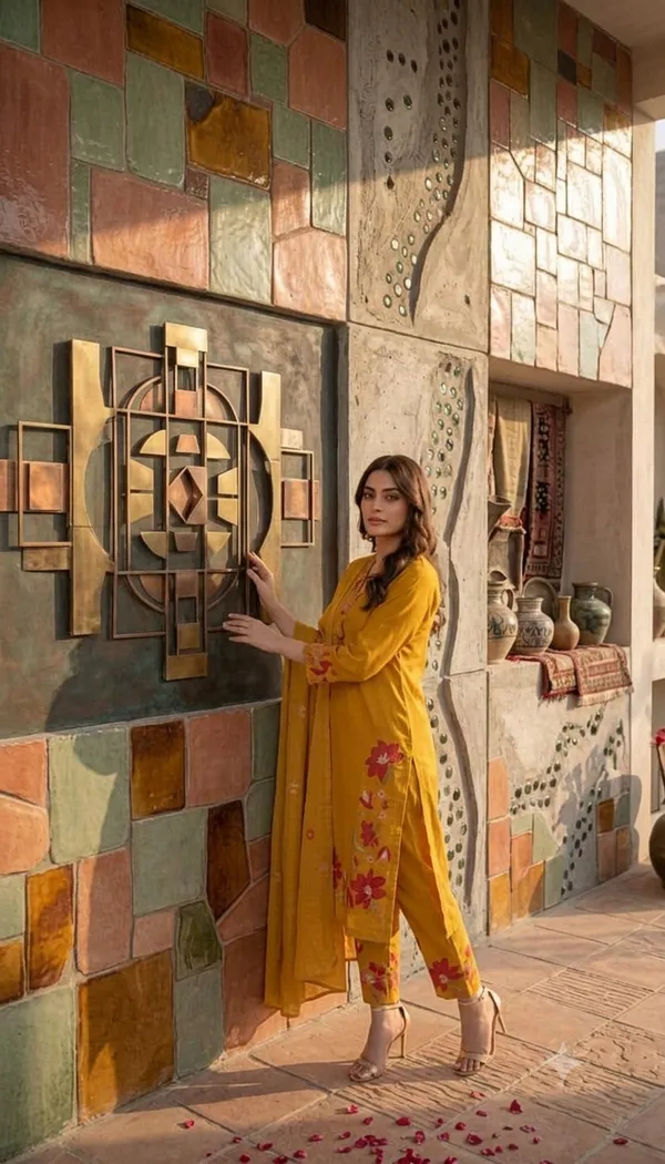 Yellow_Cotton_Rayon_Floral_Embroidered_Straight_Kurta_Set_For_Women
