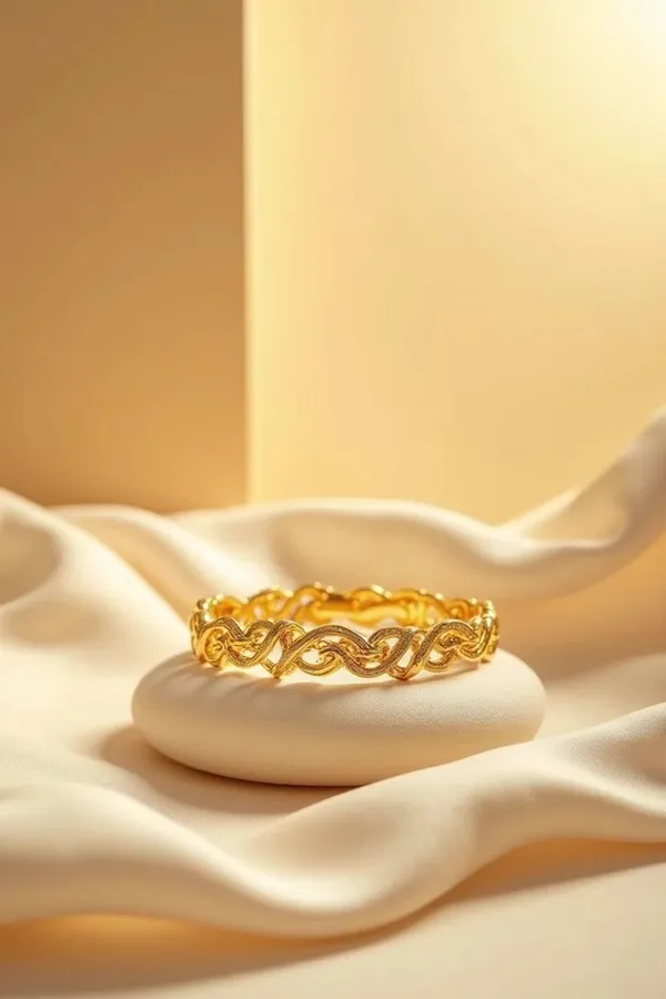 Gold_Stainless_Steel_Twisted_Vine_Pattern_Ring_For_Women