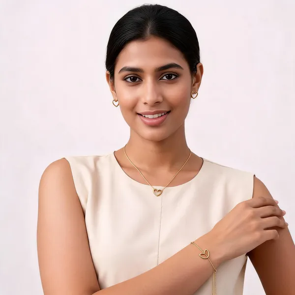 Gold_Stainless_Steel_Heart_Necklace_Earrings_And_Bracelet_Set_For_Women