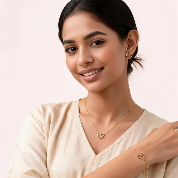 Gold_Stainless_Steel_Heart_Necklace_Earrings_And_Bracelet_Set_For_Women