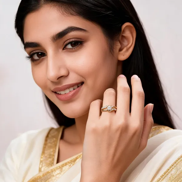 Gold_Stainless_Steel_Solitaire_Cubic_Zirconia_Ring_For_Women
