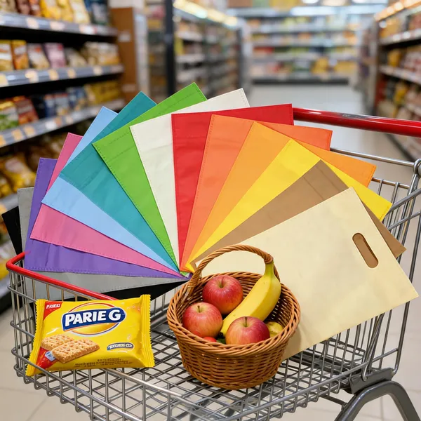 Green_Non-Woven_Loop_Handle_Carry_Bag_For_Shopping_-_8Wx10Hx4G_In