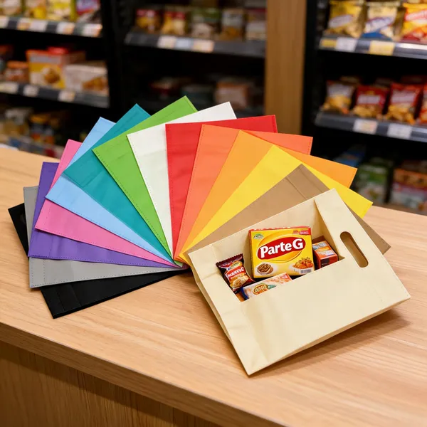 Green_Non-Woven_Loop_Handle_Carry_Bag_For_Shopping_-_8Wx10Hx4G_In