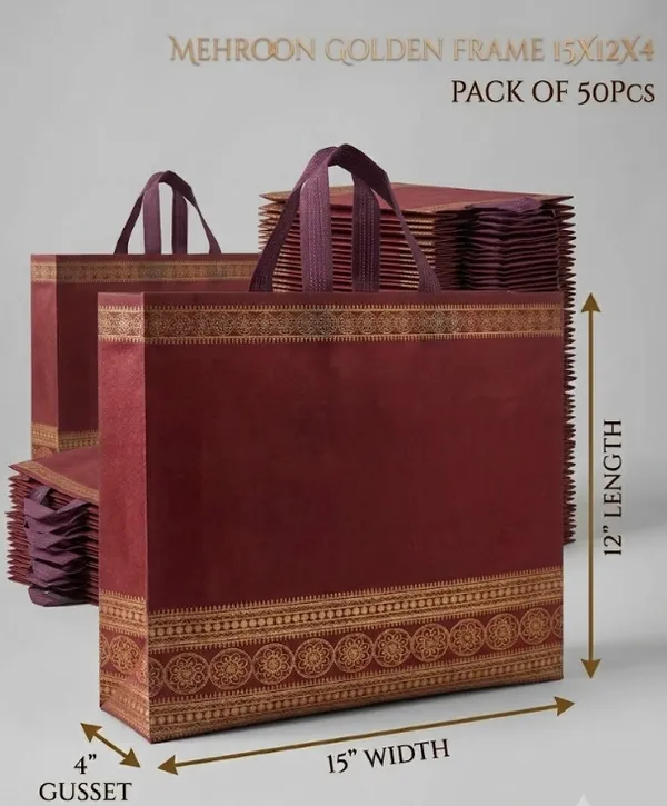 15"x12"x4"_Non-Woven_Laminated_Designer_Carry_Bags(50pcs)