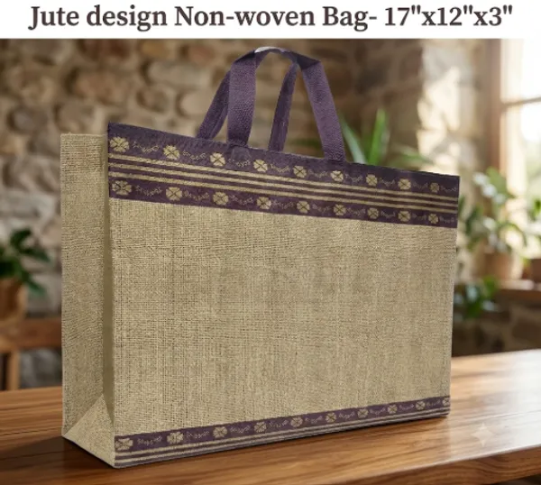 17"x12"x4"_Non-Woven_Laminated_Designer_Carry_Bags(50pcs)