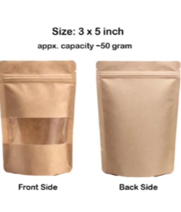 3"x5"_Kraft_Standup_Window_Pouches_(100pcs)