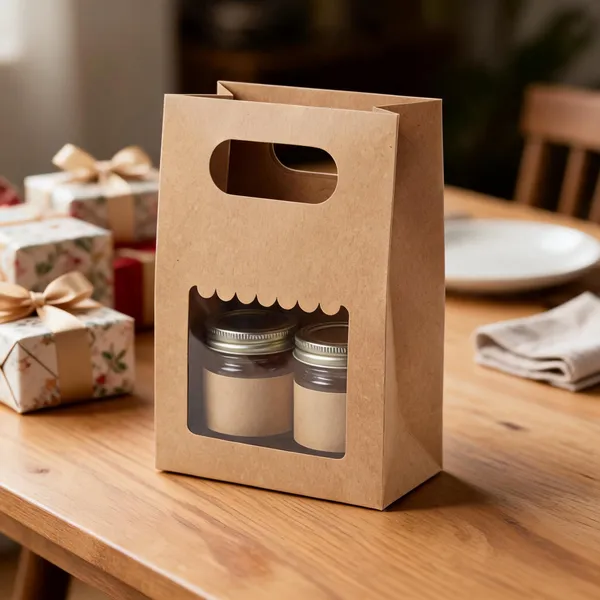 2_jar_window_kraft_folding_thick_bags_7.75x8.25x3.5