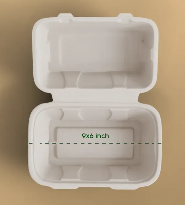 6x9_inch_Bagasse_Hinge_Clamshell_Box_(_50pcs)