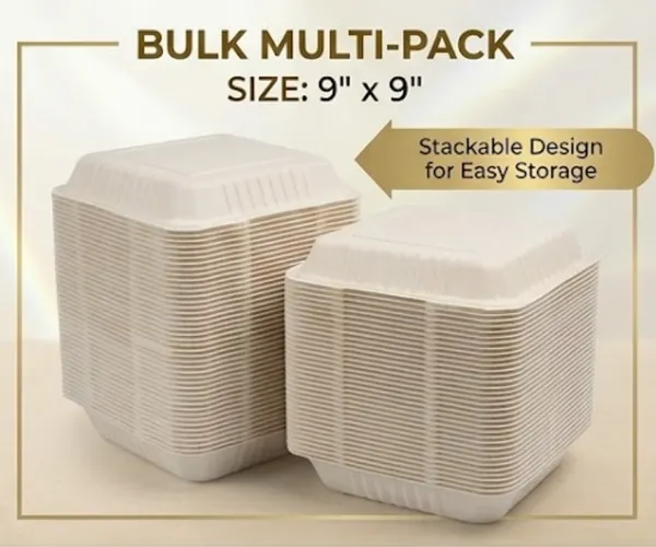 9x9_inch_Bagasse_Hinge_Clamshell_Box_(_100pcs)
