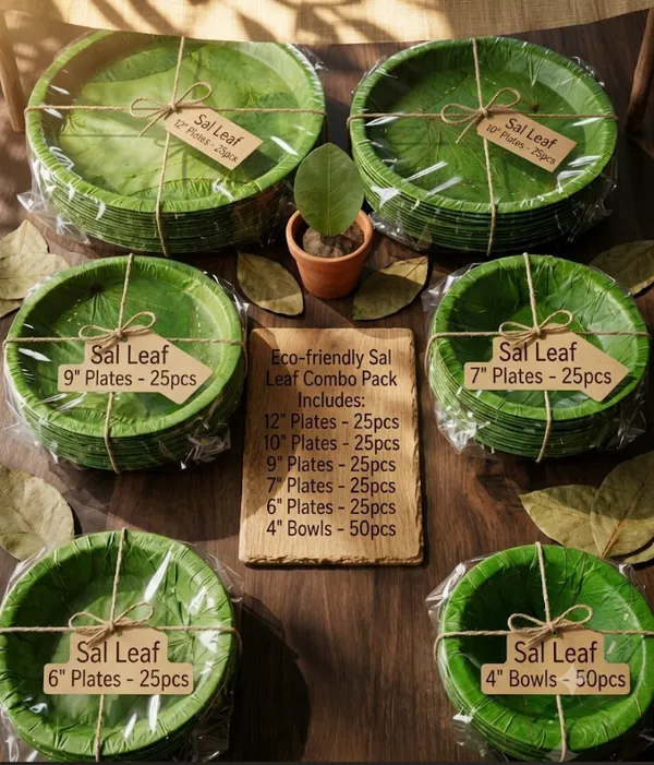 Combo_of_Green_Saili_Round_Plates_&_Bowls