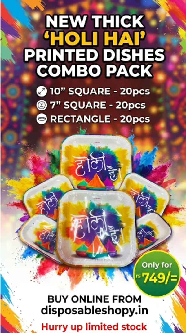 Combo_of_"Holi_Hai"_Print_Sturdy_Export_Quality_Paper_Dishes_(20pcs_each)