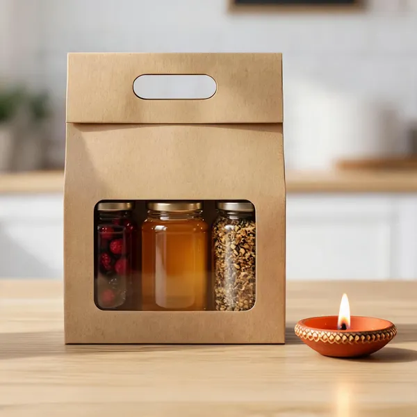 Kraft_Window_Folding_Brownie_Cookie_Box_8.5X6X1.75_Inch_-_8.5_X_6_X_1.75In