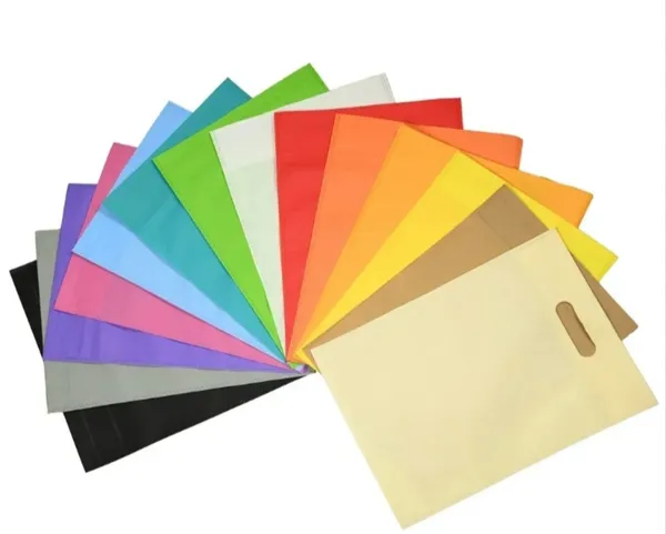 Green_Non-Woven_Loop_Handle_Carry_Bag_For_Shopping_-_8Wx10Hx4G_In