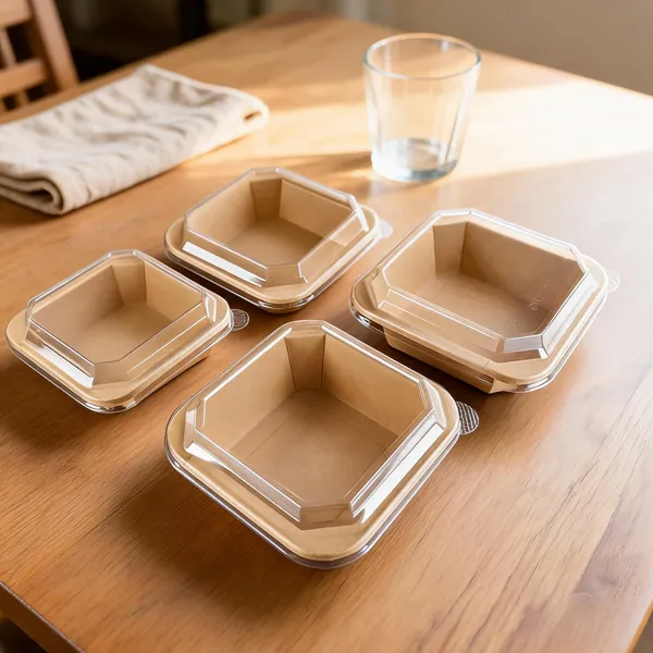 Kraft_Square_Food_Container_With_Clear_Lid_750Ml_-_750_Ml
