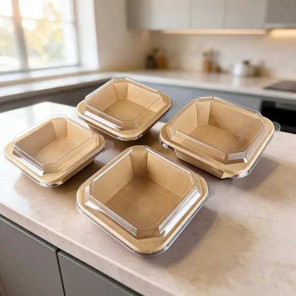 Kraft_Square_Food_Container_With_Clear_Lid_750Ml_-_750_Ml