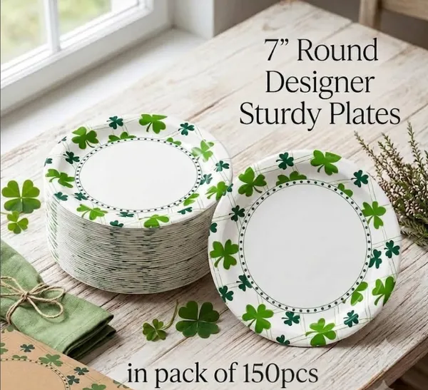 New_7"_Round_Thick__Printed_Designer_Plates_(150pcs)