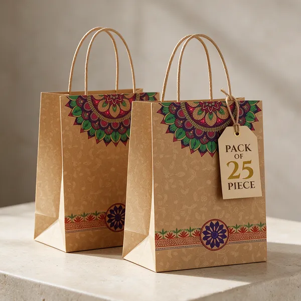 10"x14"x4"_inch_Kraft_Printed_Papar_Bags_190GSM_