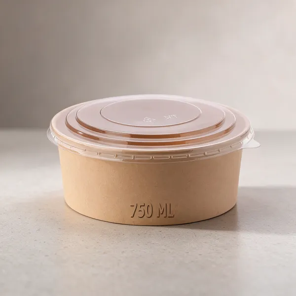 750ml_Round_kraft_salad_containers_with_transparent_lids