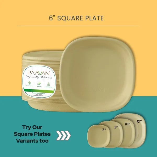 Bagasse_Beige_Biodegradable_Square_Disposable_Plate_9_Inch