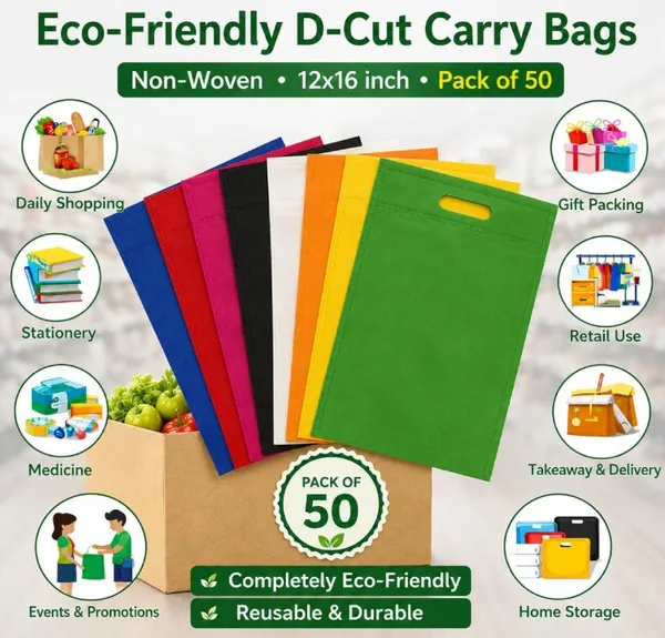 Non-Woven_D-Cut_Carry_Bag_For_Shopping_-_10_X_14In