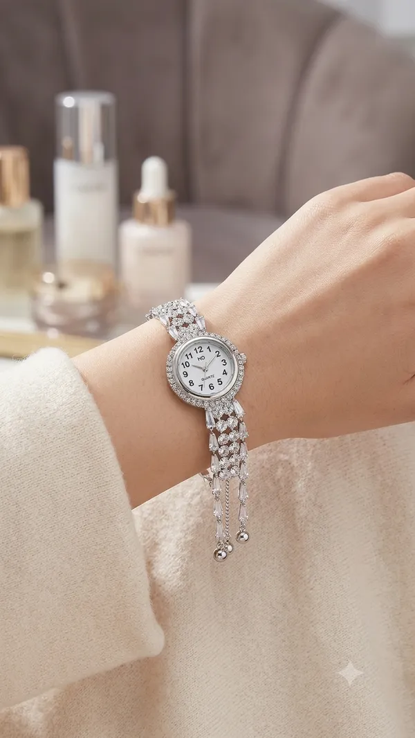Silver_Stainless_Steel_Crystal_Bracelet_Analog_Watch_For_Women
