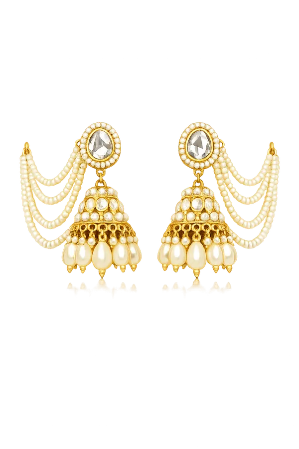 Multicolor_Alloy_Pearl_Jhumka_Earrings_For_Women