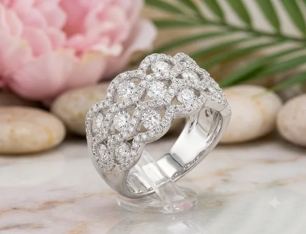 Silver_Alloy_Floral_Cluster_Stone_Ring_For_Women