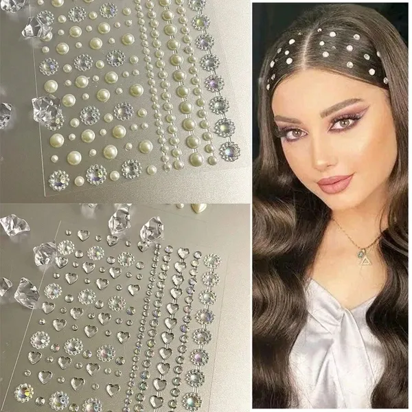 White_And_Silver_Crystal_Self-Adhesive_Face_And_Hair_Gem_Stickers