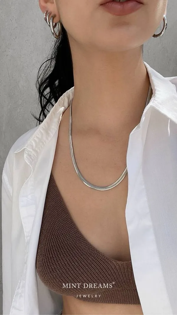Silver_Stainless_Steel_Minimalist_Snake_Chain_Necklace_For_Women