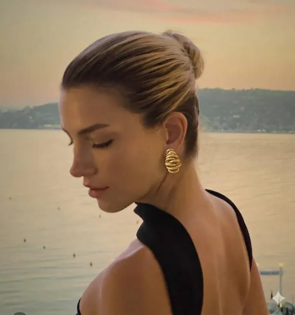 Golden_Alloy_Sculptural_Multi-Loop_Statement_Earrings_For_Women