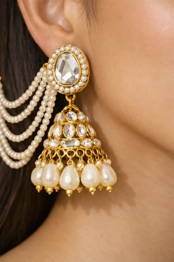 Multicolor_Alloy_Pearl_Jhumka_Earrings_For_Women