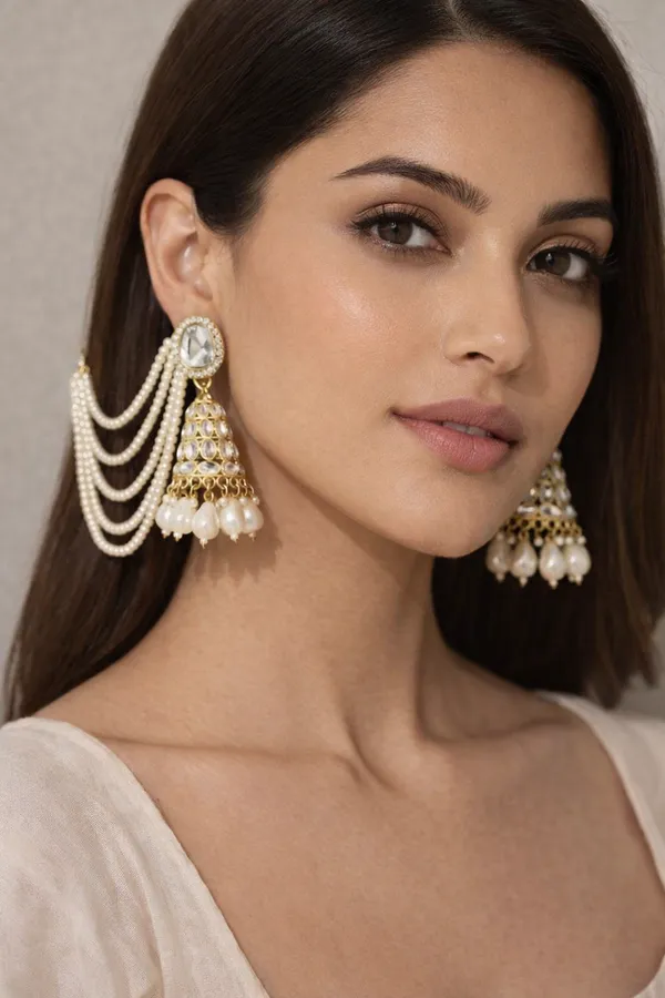 Multicolor_Alloy_Pearl_Jhumka_Earrings_For_Women